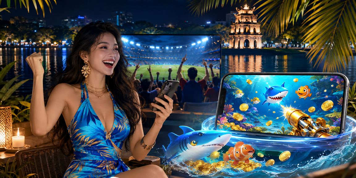 Người chơi tham gia bắn cá và trò chơi giải trí trực tuyến tại Hà Nội Việt Nam